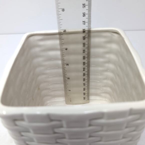 VTG Fitz & Floyd Canister Kitchen Harvest Basket Weave Colorful Vegetables READ - Picture 16 of 16